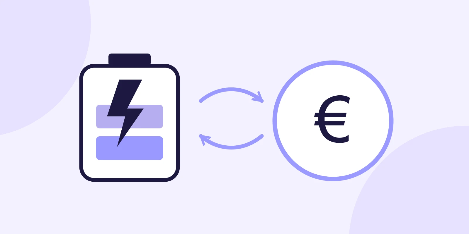Batería para almacenar energía y saldo económico en euros, dos conceptos diferentes