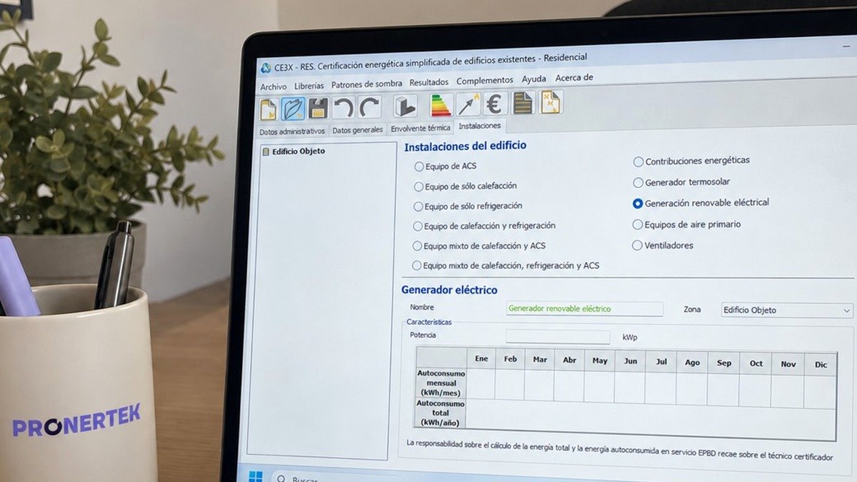 CE3X 3.1: cambios en el certificado energético y la fotovoltaica